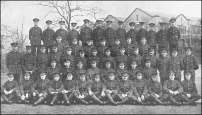 III Platoon, 17th Battalion Manchester Regiment.  March 1916, Heaton Park.