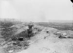 British bombardment near Trones Wood Aug. 1916. IWM Q1171. The image appears to show the observer looking west past Trones towards shelling of Guillemont.