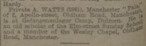 Watts A POW MEN 21.8.1916