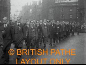 Armistice Parade in Manchester 1926.  Courtesy British Pathe.