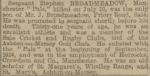 Manchester Evening News 02 August 1916 S Broadmeadow