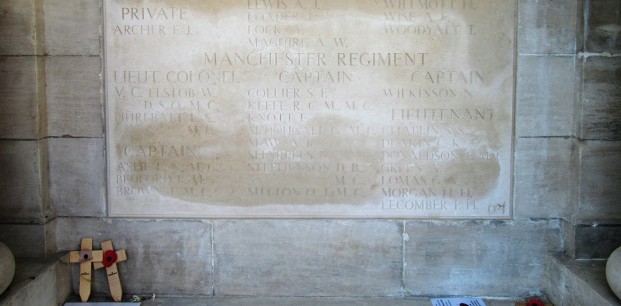 Manchester Regiment Panel including Lt Col Wilfrith Elstob VC DSO MC