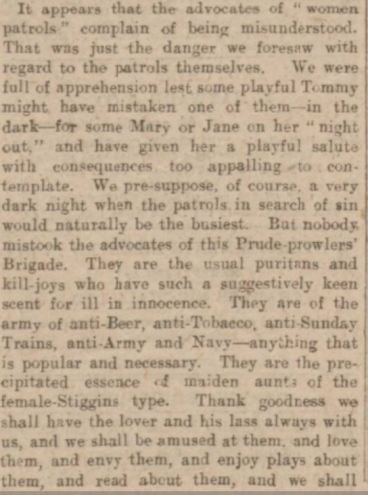 Women Patrols 3 Manchester Courier and Lancashire General Advertiser 21 December 1914